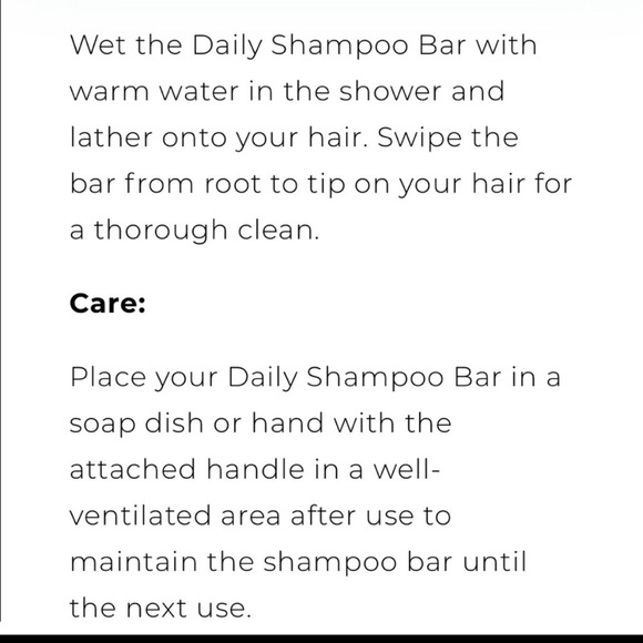 Daily Concepts Vegan Shampoo Solid Bar NIB Travel or Home Use 3.24 oz - Picture 5 of 5